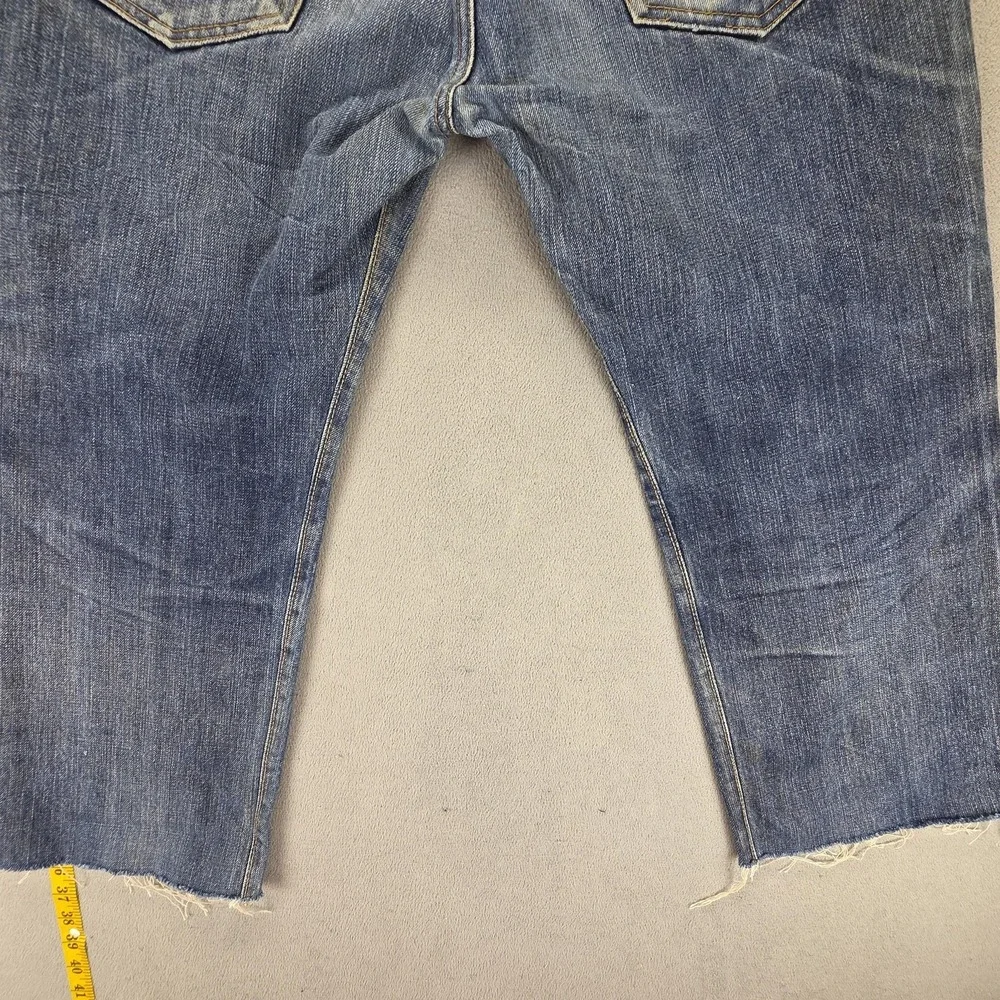 Vintage Levis 501 Jeans Mens Blue Selvedge LVC Made in USA Whiskers Fits 32x24